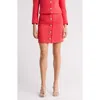 Veronica Beard Melia Tweed Miniskirt In Watermelon