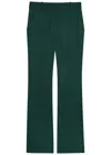 Veronica Beard Melvin Flared Pants In Dark Hunter Green In Green