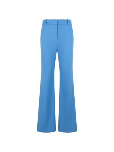 Veronica Beard Melvin Flared Trousers In Blue