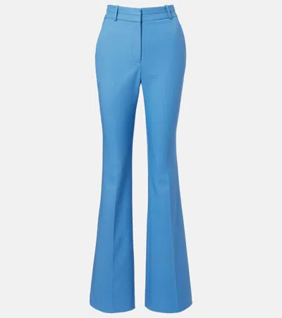 Veronica Beard High-waist Palazzo Pants In Blue