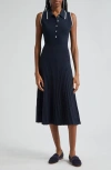 Veronica Beard Meralda Midi Dress In Navy