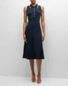 Veronica Beard Meralda Midi Dress In Navy