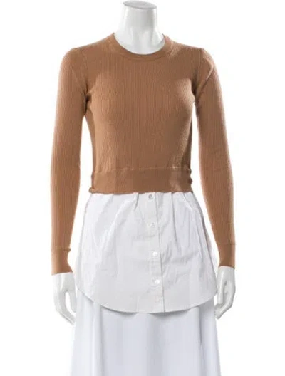 Pre-owned Veronica Beard Merino Wool Crew Neck Sweater In Multi