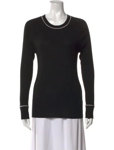 Pre-owned Veronica Beard Merino Wool Crew Neck Sweater In White