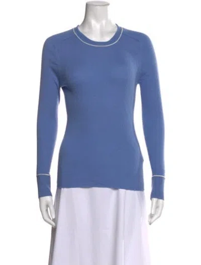 Pre-owned Veronica Beard Merino Wool Crew Neck Top In Multi