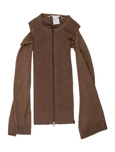 Pre-owned Veronica Beard Merino Wool Dickey In Brown
