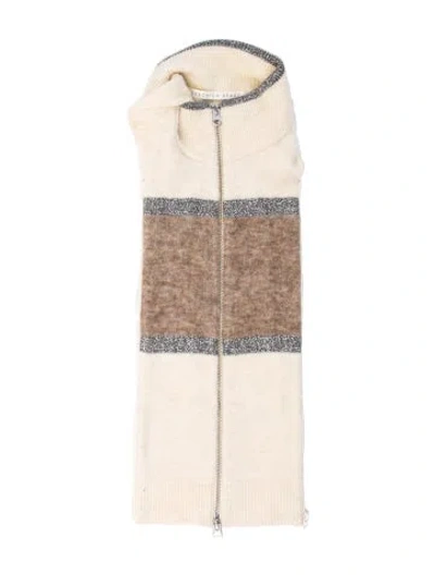 Pre-owned Veronica Beard Merino Wool Dickey In Neutral