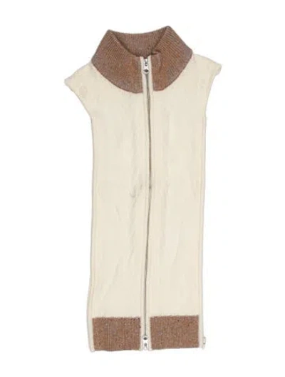 Pre-owned Veronica Beard Merino Wool Dickey In Neutral