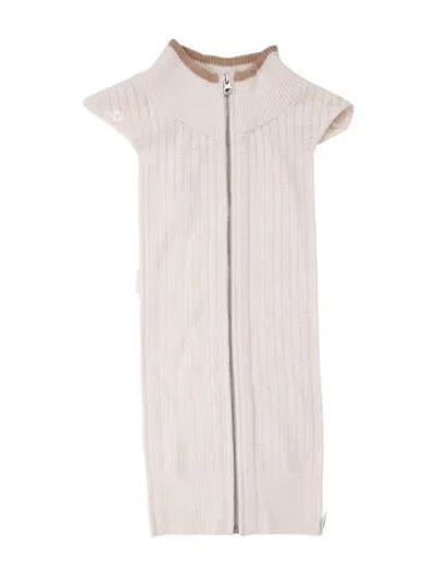 Pre-owned Veronica Beard Merino Wool Dickey In Neutral