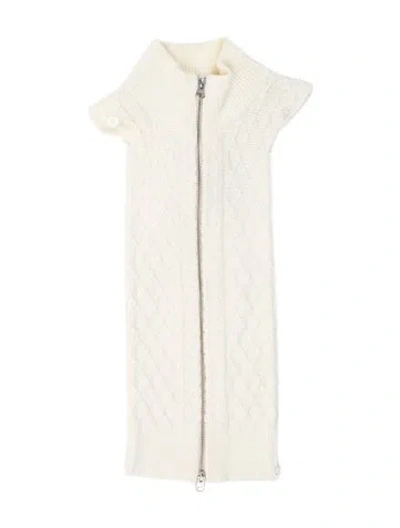 Pre-owned Veronica Beard Merino Wool Dickey In Neutrals