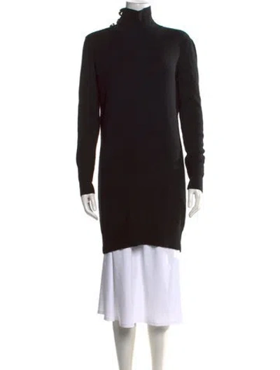 Pre-owned Veronica Beard Merino Wool Knee-length Dress In Black