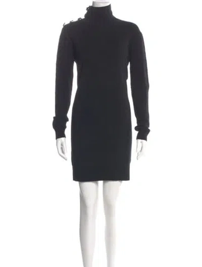 Pre-owned Veronica Beard Merino Wool Mini Dress In Gray