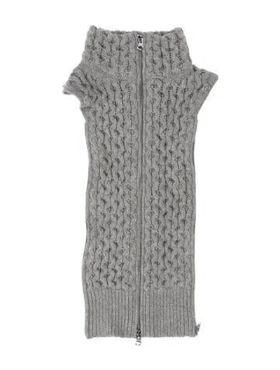 Pre-owned Veronica Beard Merino Wool Patterned Dickey In Grey