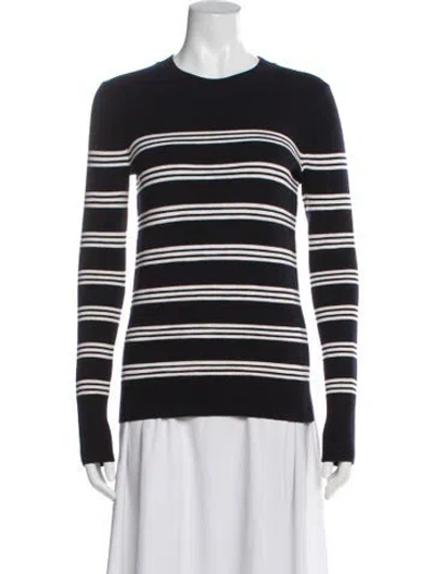 Pre-owned Veronica Beard Merino Wool Striped Sweater In Multi