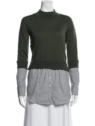 Pre-owned Veronica Beard Merino Wool Striped Sweater In Multi