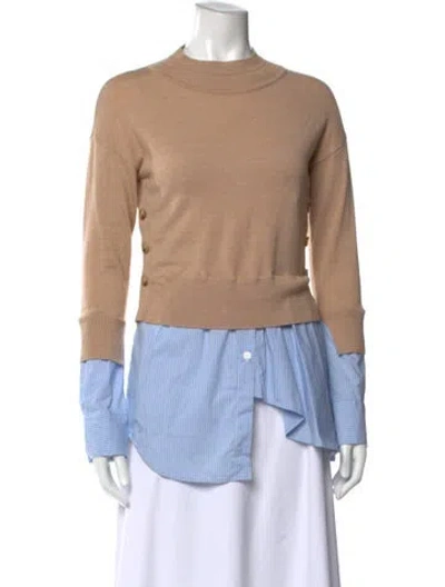 Pre-owned Veronica Beard Merino Wool Striped Top
