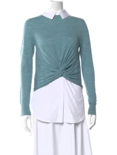 Pre-owned Veronica Beard Merino Wool Sweater W/ Tags In Blue