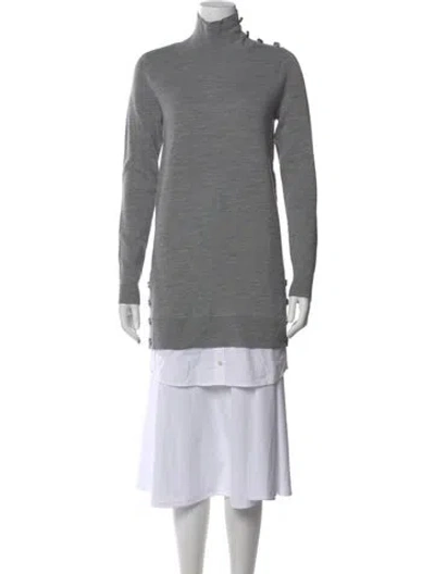 Pre-owned Veronica Beard Merino Wool Turtleneck Sweater In Multi
