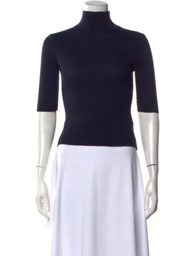 Pre-owned Veronica Beard Merino Wool Turtleneck Sweater W/ Tags In Blue