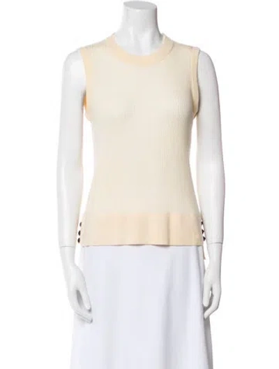 Pre-owned Veronica Beard Merino Wool Vest In Neutral