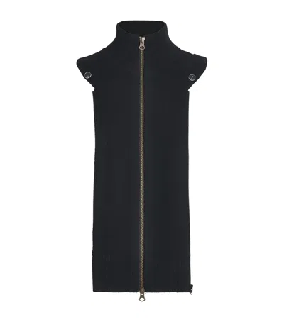 Veronica Beard Merino Wool-cashmere Uptown Dickey In Black