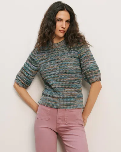 Veronica Beard Merivale Half-sleeve Sweater In Multi