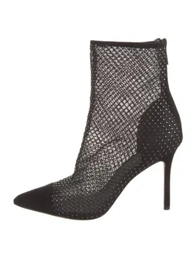 Pre-owned Veronica Beard Mesh Boots In Brown