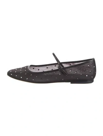 Pre-owned Veronica Beard Mesh Mary Jane Flats In Brown