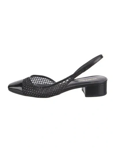 Pre-owned Veronica Beard Mesh Slingback Pumps In Multi