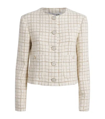 VERONICA BEARD METALLIC TWEED ANDREA JACKET