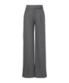 Veronica Beard Mid-rise Wide-leg Pants In Black