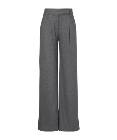 Veronica Beard Mid-rise Wide-leg Pants In Black