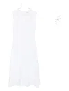 Veronica Beard Midi Aven Eyelet-embroidered Sleeveless Dress In White