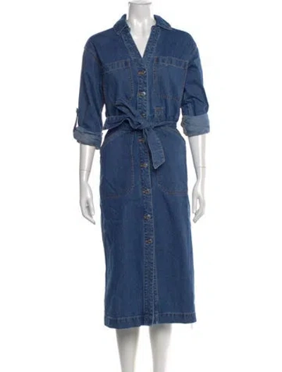 Pre-owned Veronica Beard Midi Length Dress In Blue