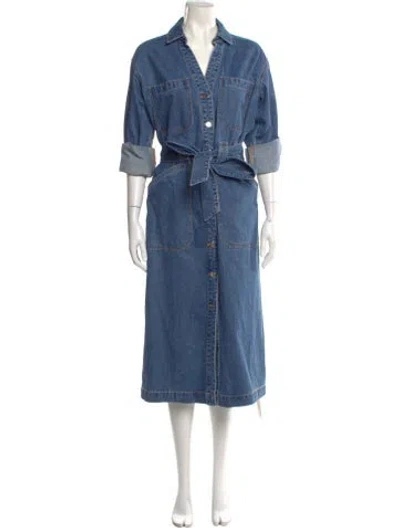Pre-owned Veronica Beard Midi Length Dress In Blue