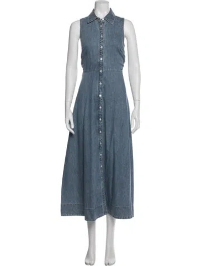 Pre-owned Veronica Beard Midi Length Dress In Blue