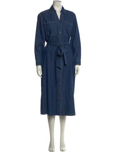 Pre-owned Veronica Beard Midi Length Dress In Blue