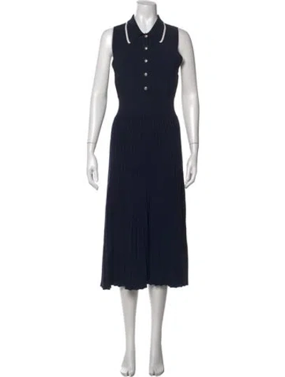 Pre-owned Veronica Beard Midi Length Dress In Blue