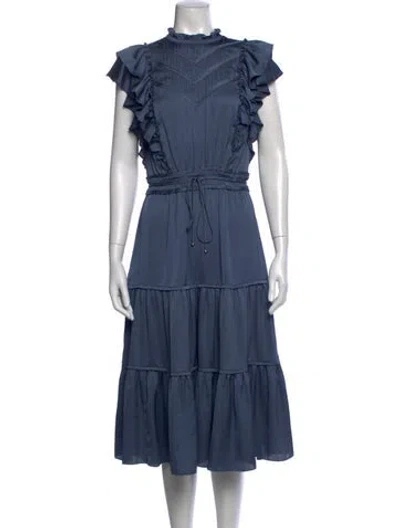 Pre-owned Veronica Beard Midi Length Dress In Blue