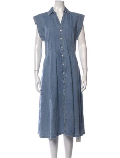 Pre-owned Veronica Beard Midi Length Dress In Blue