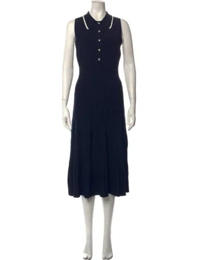 Pre-owned Veronica Beard Midi Length Dress In Blue