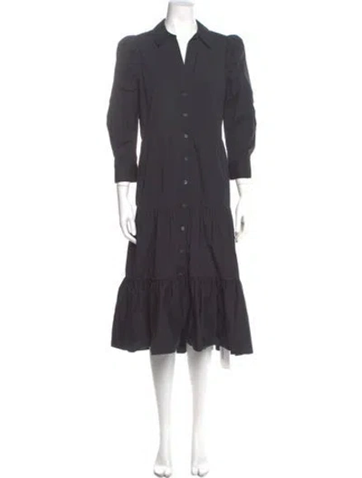 Pre-owned Veronica Beard Midi Length Dress In Gray