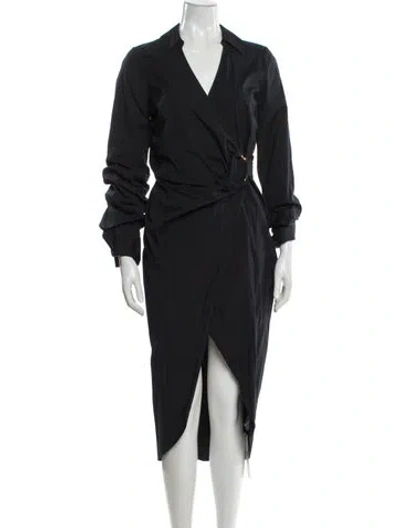 Pre-owned Veronica Beard Midi Length Dress In Gray