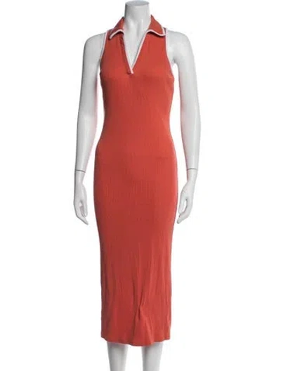 Pre-owned Veronica Beard Midi Length Dress In Orange