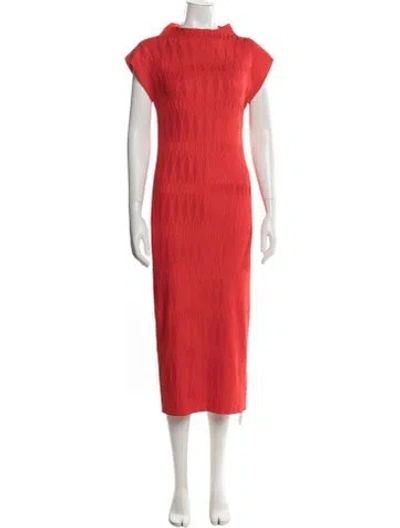 Pre-owned Veronica Beard Midi Length Dress In Orange