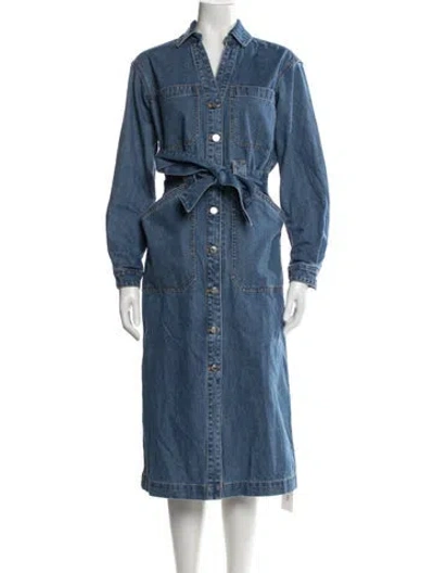 Pre-owned Veronica Beard Midi Length Dress W/ Tags In Blue