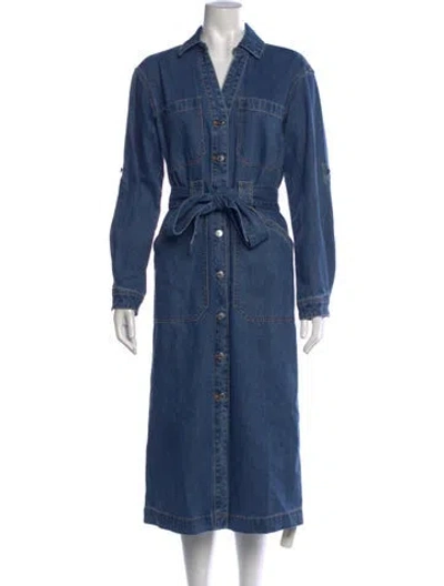 Pre-owned Veronica Beard Midi Length Dress W/ Tags In Blue