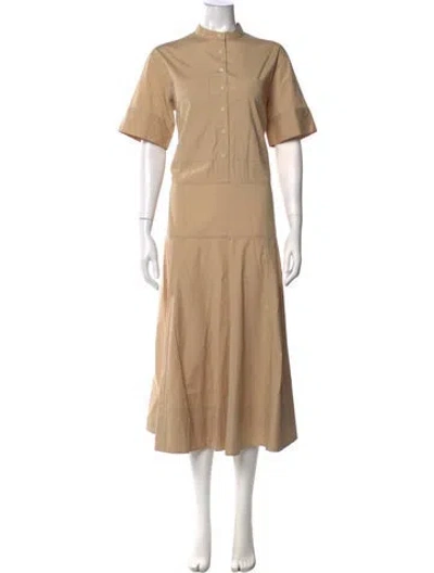 Pre-owned Veronica Beard Midi Length Dress W/ Tags In Brown/white