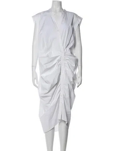 Pre-owned Veronica Beard Midi Length Dress In White