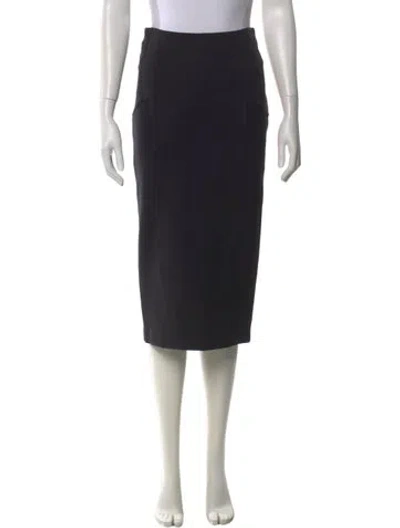 Pre-owned Veronica Beard Midi Length Skirt In Black